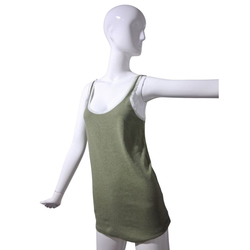 Y2K Vtg Gap Womens size Large Lace Cotton Grungecore Preppy Academia Cami Top